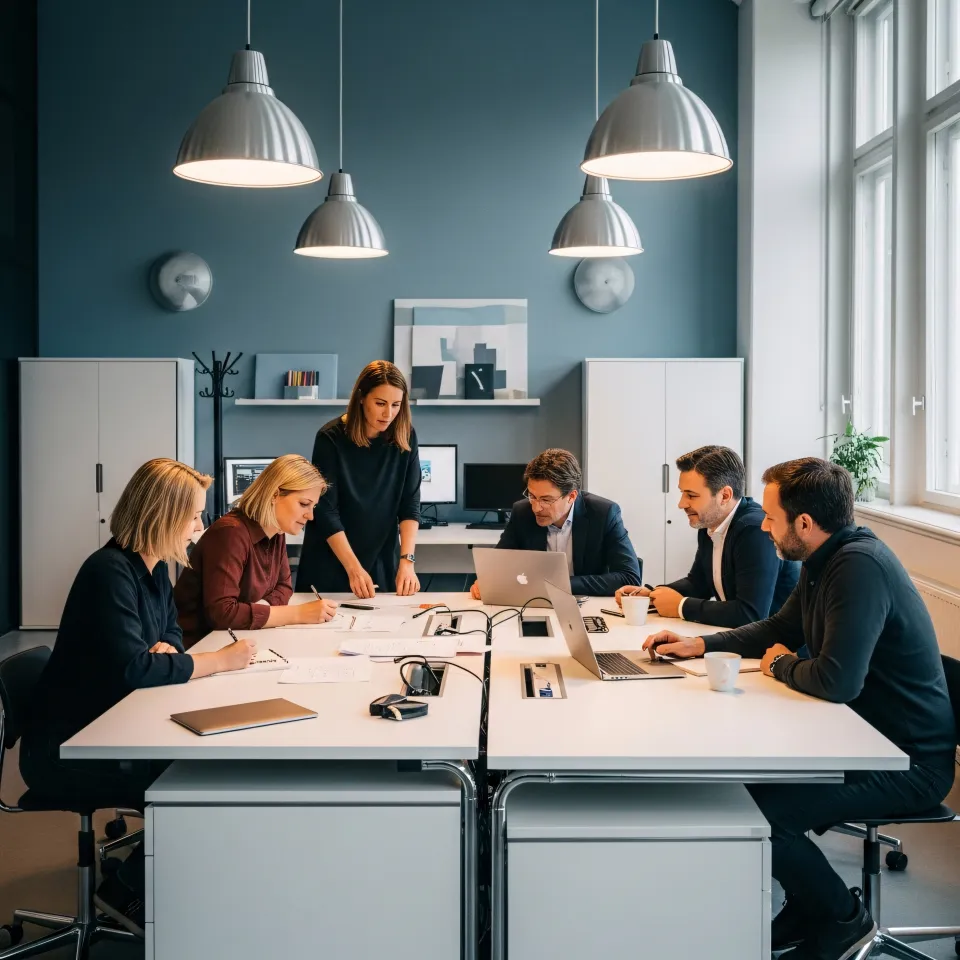 professionisti lavorano su flusso metodologico